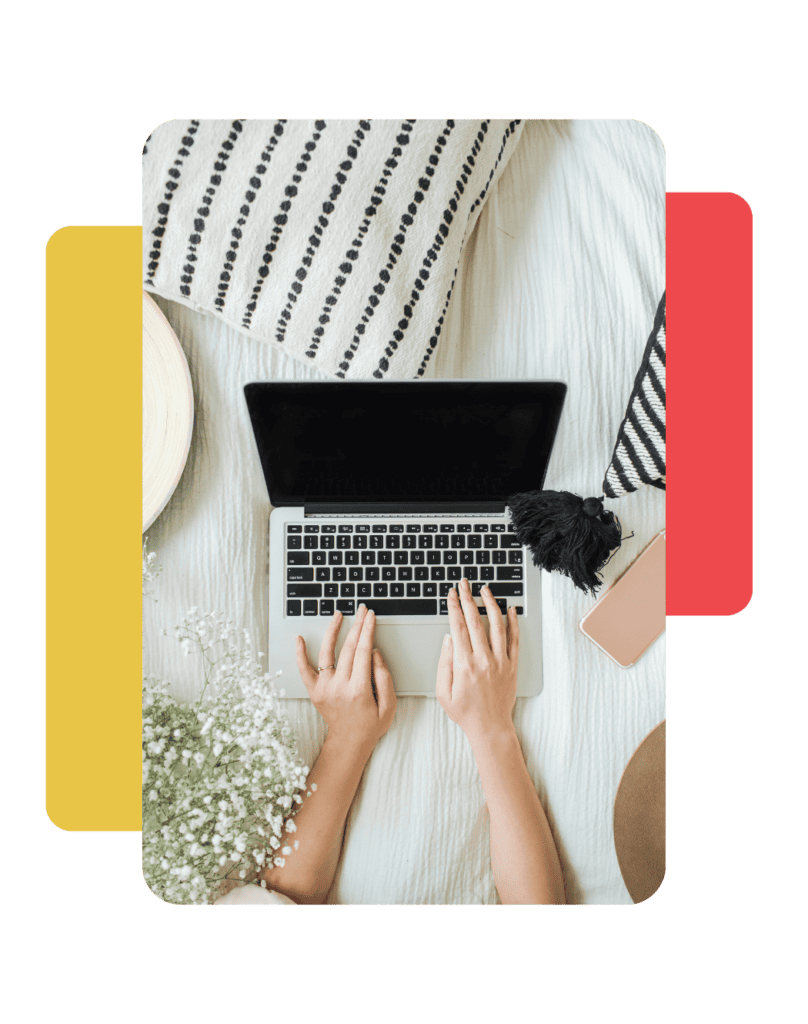 Laptop von oben